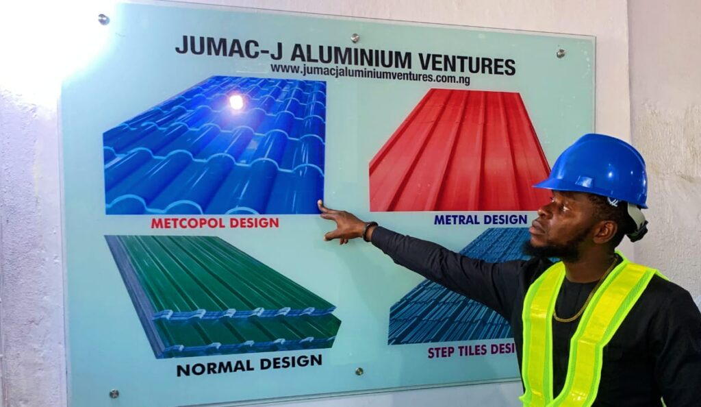types and colours of aluminium roofing sheets