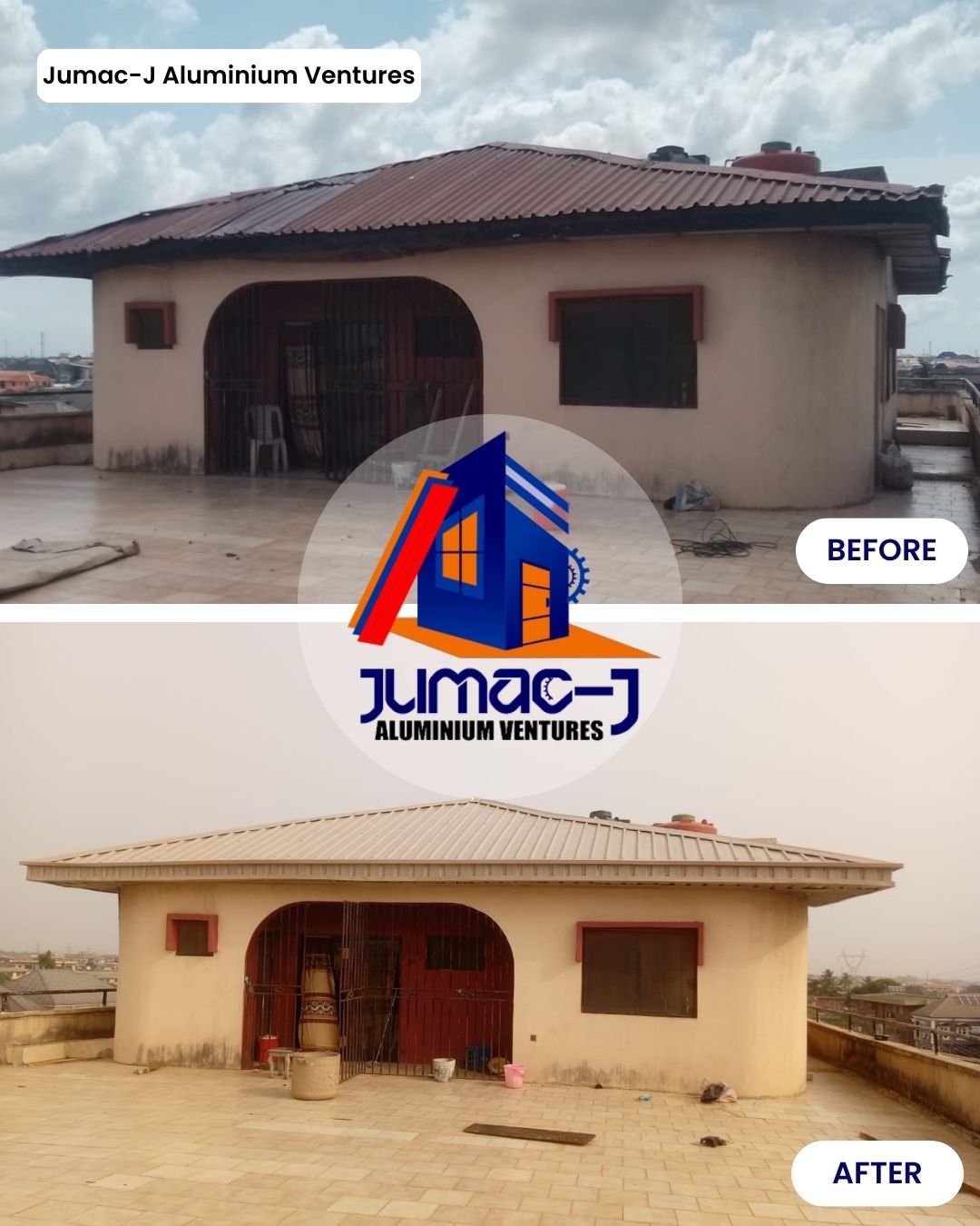 Roof Replacement at Ikotun with Longspan Aluminium