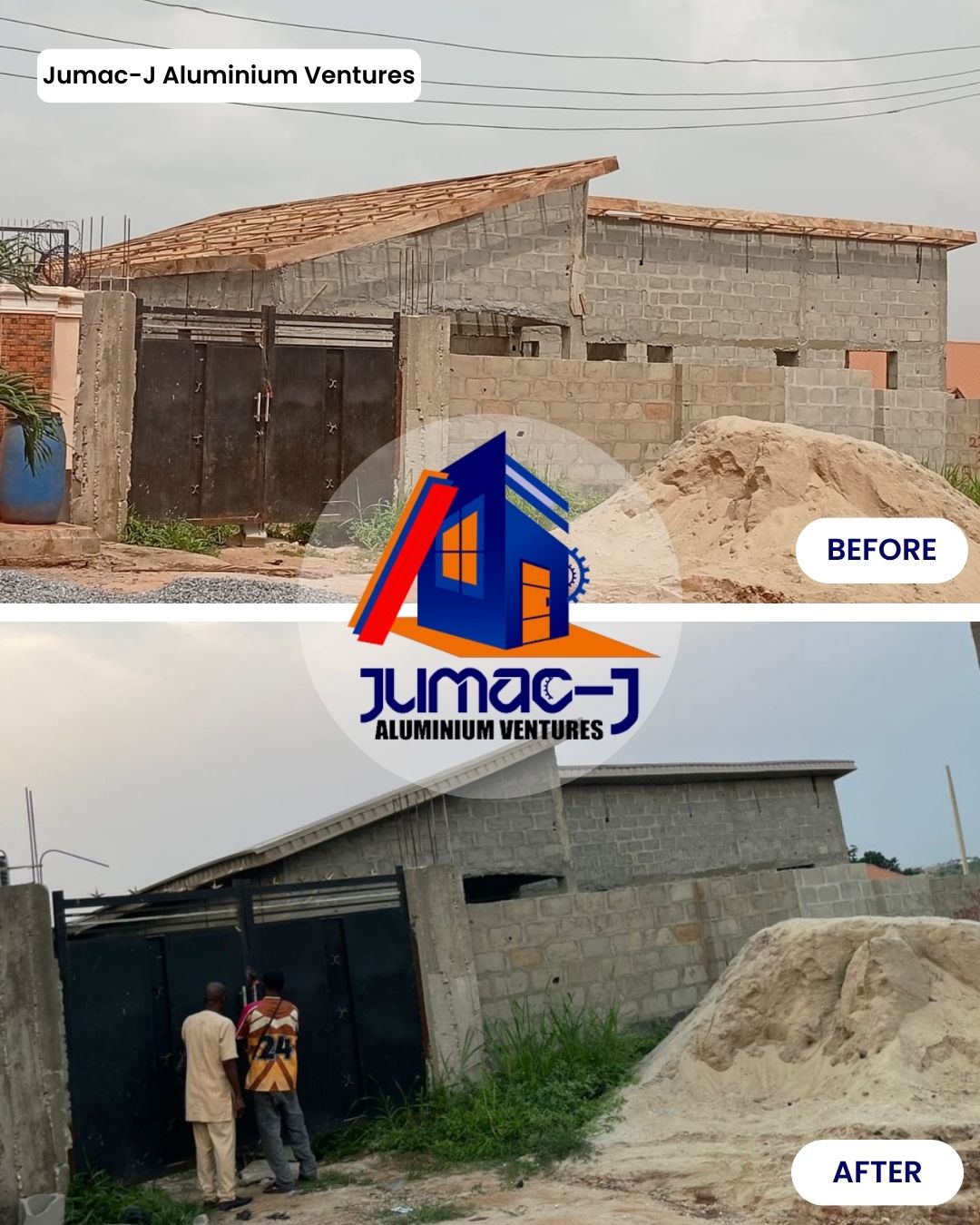 New Flat Roof Installation at Agbara with Longspan Aluminium